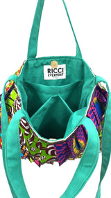 アフリカンプリント・フリル・スクエアバッグ - 6 -