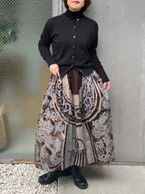 Abu Dhabi Gather / Skirt -Battic / Pattern name-