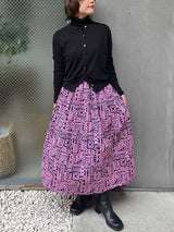 Abu Dhabi Gather / Skirt -Battic / Pattern name-