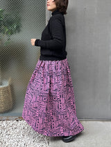 Abu Dhabi Gather / Skirt -Battic / Pattern name-