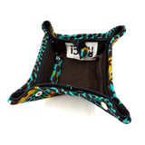 アクセサリーケース - ビッグアイ・ターコイズ&カーキ -