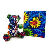 アフリカンプリント・ミディテディw/ギフトバッグ - ブルーム・オーシャン -