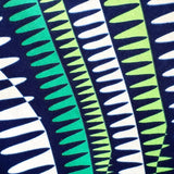 アフリカンプリント生地 - グリーンライン -