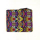 アフリカンプリント生地 - ナイトジャングル・パープル -