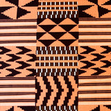 アフリカンプリント生地 - 幾何学・テラコッタ・モザイク -