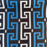 アフリカンプリント生地 - 幾何学・ミッドナイト・ラビリンス -