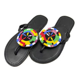 カラフル・ビーズ・サンダル - トライバル・サークル -