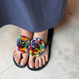 カラフル・ビーズ・サンダル - トライバル・サークル -