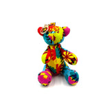 アフリカンプリント・ミニテディ・チャーム - フェスティバル・パッチ -