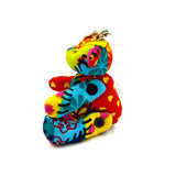 アフリカンプリント・ミニテディ・チャーム - フェスティバル・パッチ -