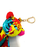 アフリカンプリント・ミニテディ・チャーム - フェスティバル・パッチ -