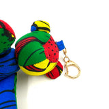 アフリカンプリント・ミニテディ・チャーム - モダングラフ -