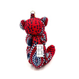 アフリカンプリント・ミニテディ・チャーム - カバの涙 -