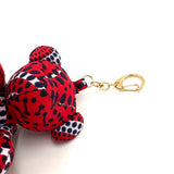 アフリカンプリント・ミニテディ・チャーム - カバの涙 -