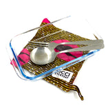 鍋敷き - ツバメ・イエロー&ピンク -