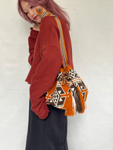 モチーラ・ウナエブラM - アプリコット&ライトグレー -