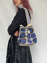 モチーラ・ウナエブラ・スパークルL - ブルー&ホワイト -