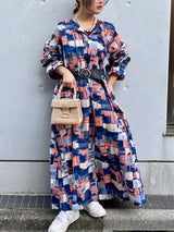 キャンディ・スリーブ・ドレス - 霞重ね -