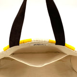 Crosshet Striped Bag-Yellow & White -