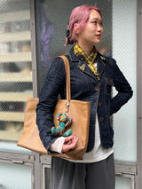 アフリカンプリント・ミニテディ・チャーム - ナイルの水面 -