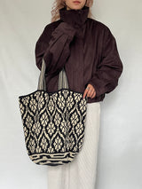 ススバッグ - モザイクブラック&ホワイト -