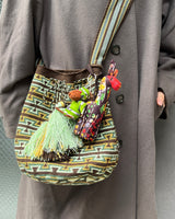 モチーラ・ウナエブラ・スパークルL - ブラック&グリーン -