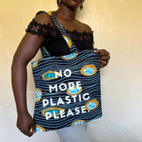 メッセージエコ No More Plastic Please − 海に漂うリング −