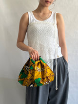 フルーツクロシェット・バスケットw/ミニアズマバッグ - ライトグリーン -