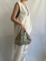 フルーツクロシェット・バスケットw/ミニアズマバッグ - イエロー -