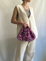 フルーツクロシェット・バスケットw/ミニアズマバッグ - イエロー -