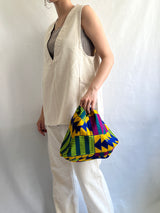 フルーツクロシェット・バスケットw/ミニアズマバッグ - グリーン -