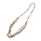 ペーパービーズ・クリスティン・ネックレス - カラフルキャンディ -
