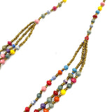 ペーパービーズ・クリスティン・ネックレス - カラフルキャンディ -
