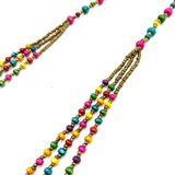 ペーパービーズ・クリスティン・ネックレス - カラフルキャンディ -