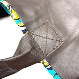 ナジュマ・レザートートL - ダークブラウン - 花あつめ -