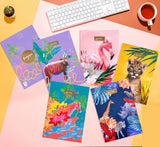 ワイルド・ノート - Floral Flamingo -