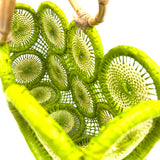 フルーツクロシェット・バスケットw/ミニアズマバッグ - ライトグリーン -