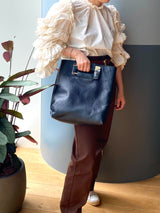 アケロ・レザー - ブラック -