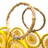 フルーツクロシェット・バスケットw/ミニアズマバッグ - イエロー -