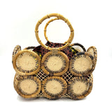 フルーツクロシェット・バスケットw/ミニアズマバッグ - ウォルナット -