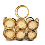 フルーツクロシェット・バスケットw/ミニアズマバッグ - ウォルナット -