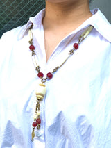 African Art Necklace L -ancient archeological sites-