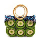 フルーツクロシェット・バスケットw/ミニアズマバッグ - グリーン -