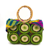 フルーツクロシェット・バスケットw/ミニアズマバッグ - グリーン -