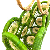 フルーツクロシェット・バスケットw/ミニアズマバッグ - グリーン -