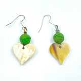 Heart piercing -Light green-