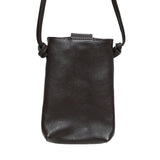 レザーモシェット・ダークブラウン - ハイライフ・ブルー -