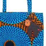 ゴリラキーホルダー - パープル & ブラック -