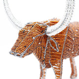 カラフル・ビーズ・カウ - ゴールドブラウン -