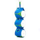 Toilet paper holder -Big Eye Turquoise & Green-
